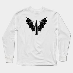 Bullet With Bat Wings Long Sleeve T-Shirt